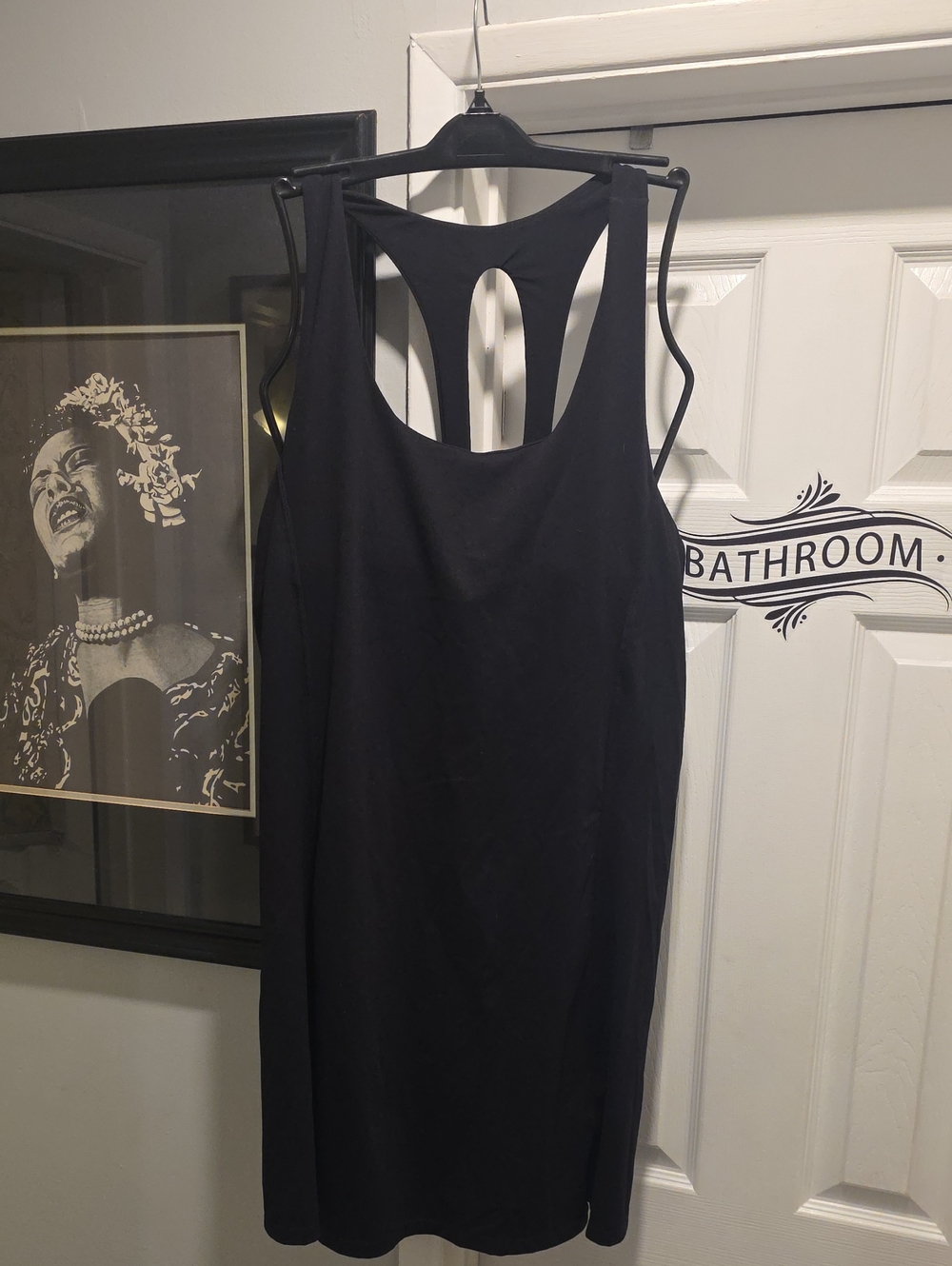 Mono B Black Racerback Midi Dress